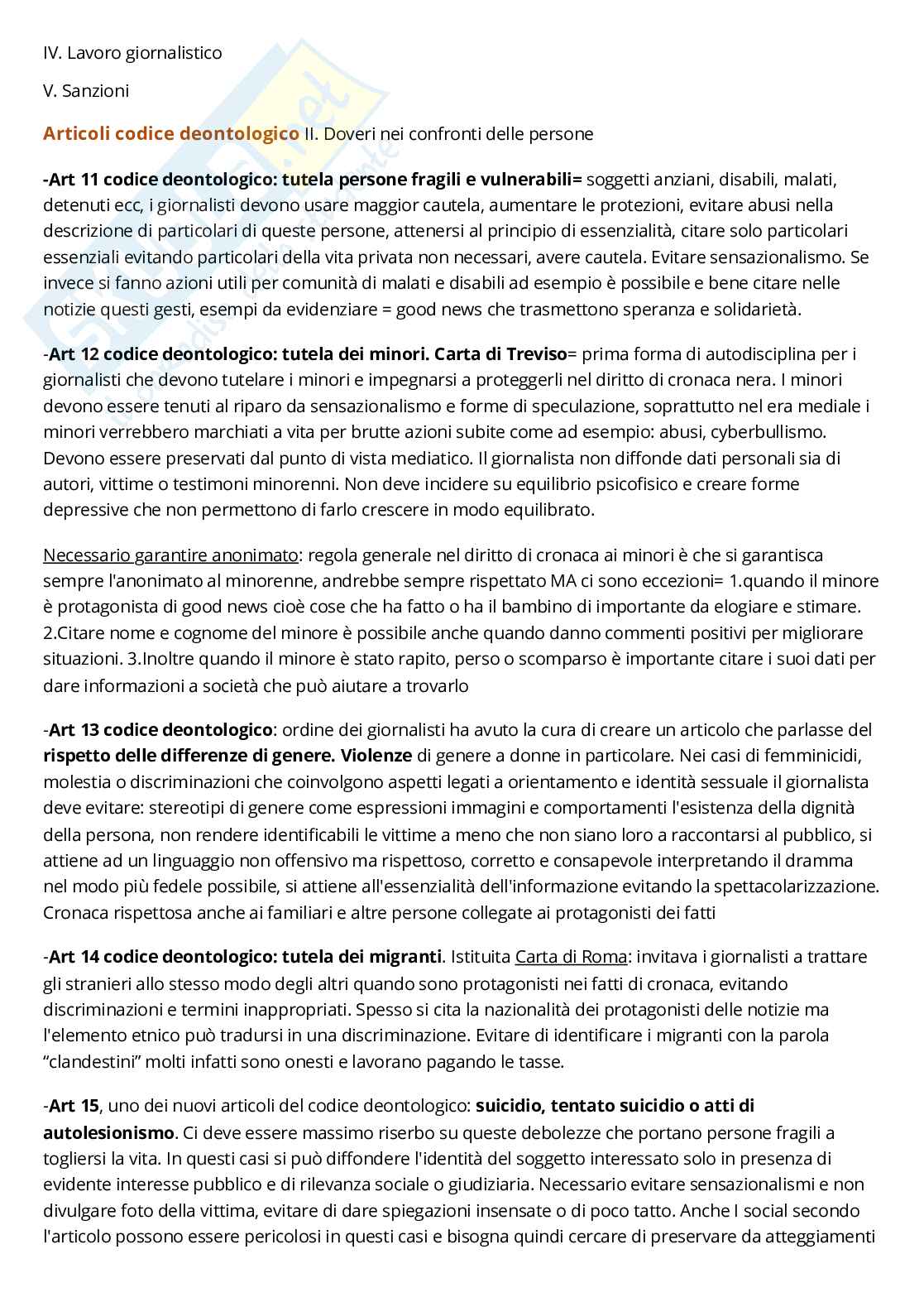 Riassunto esame Diritto dell'informazione, Prof. Razzante Ruben, libro consigliato Manuale di diritto dell’informazione e della comunicazione, Razzante Pag. 21
