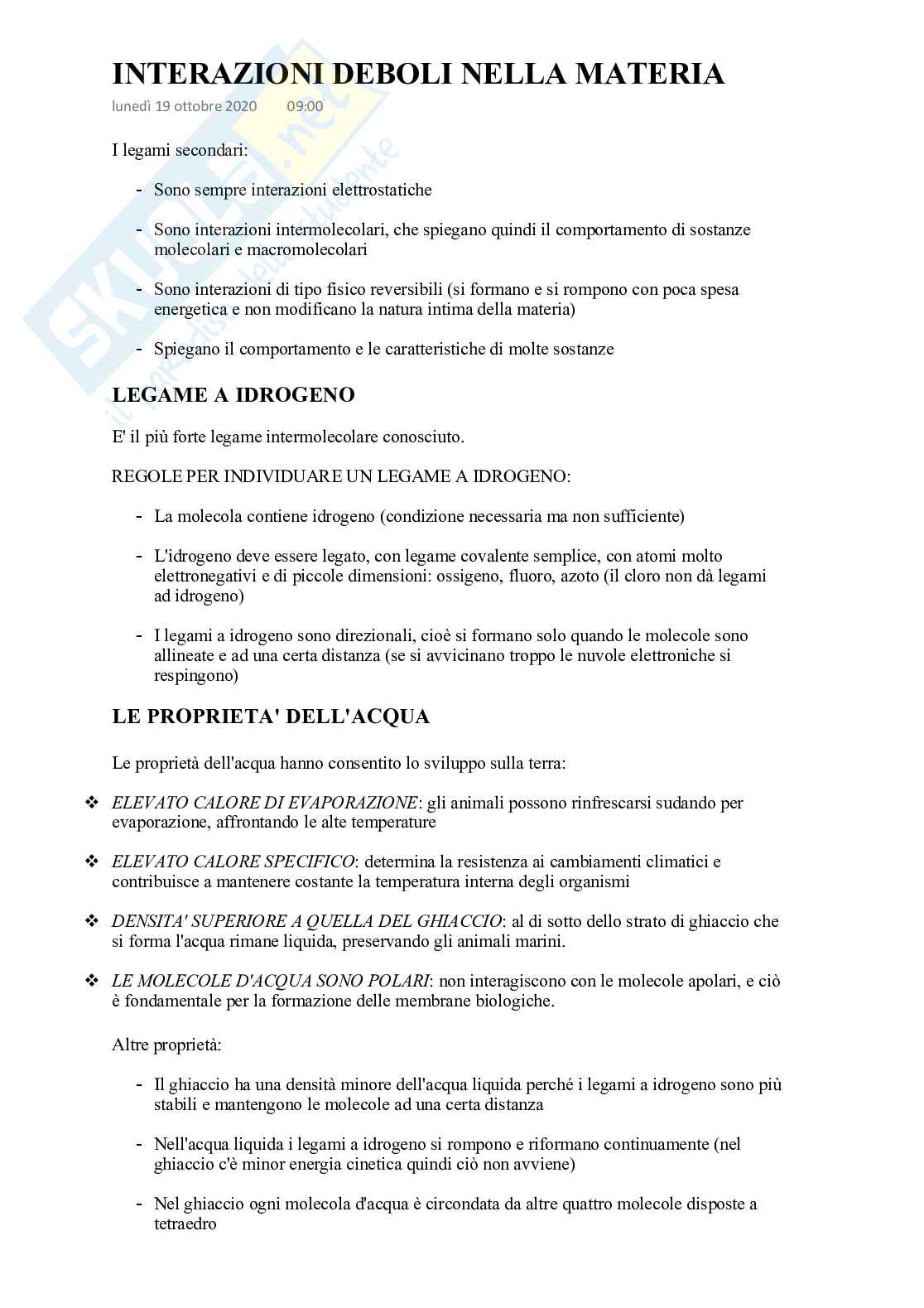 Interazioni deboli nella materia Pag. 1