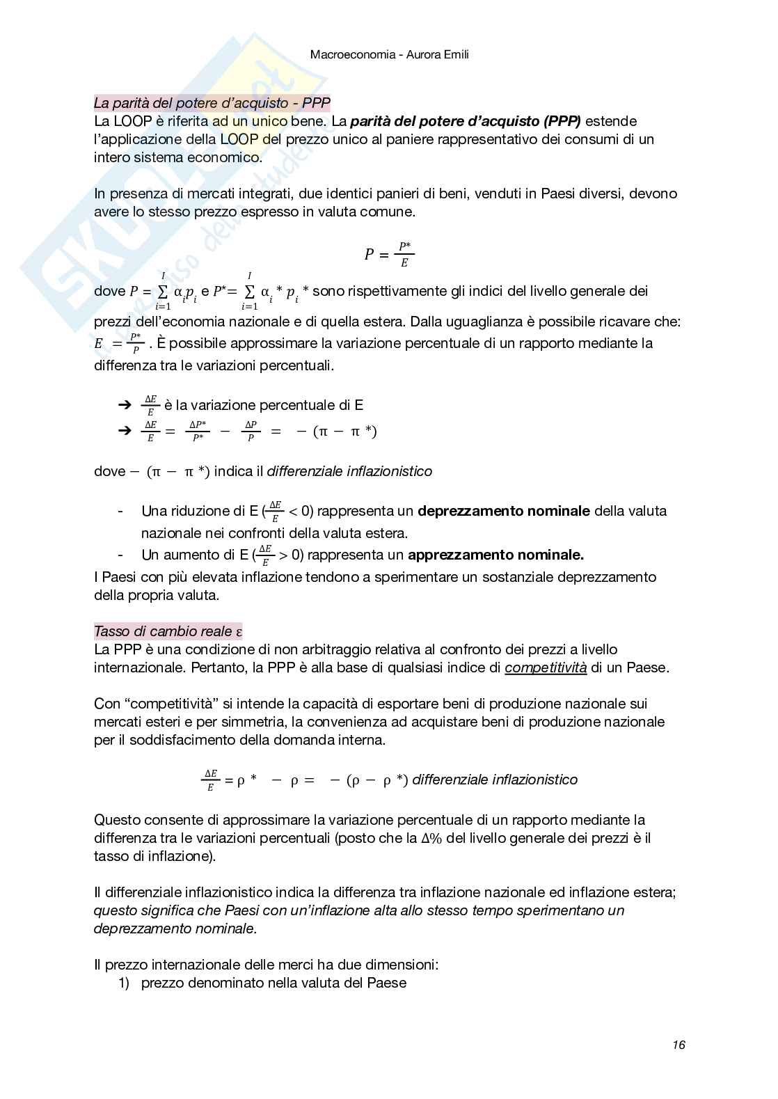 Riassunto esame Macroeconomia, Prof. Carbonari Lorenzo, libro consigliato Macroeconomia - il minimo teorico (II Edizione), Amendola, Carbonari, Ferraris Pag. 16