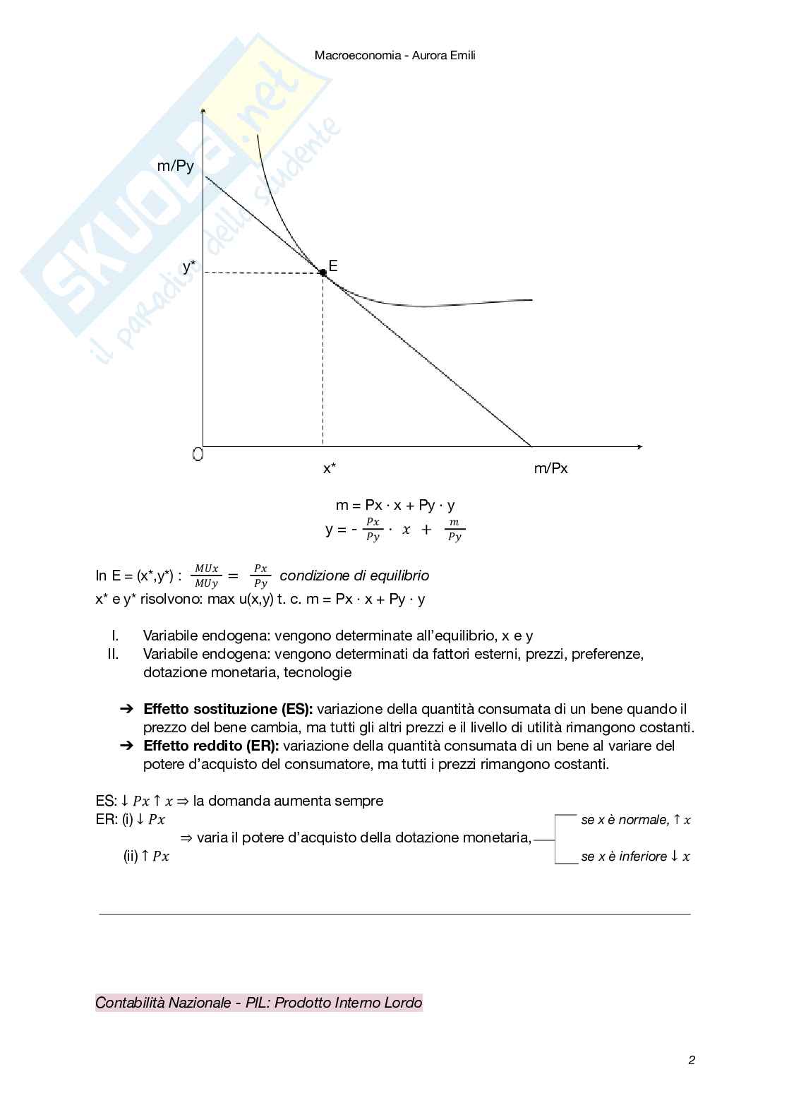Riassunto esame Macroeconomia, Prof. Carbonari Lorenzo, libro consigliato Macroeconomia - il minimo teorico (II Edizione), Amendola, Carbonari, Ferraris Pag. 2