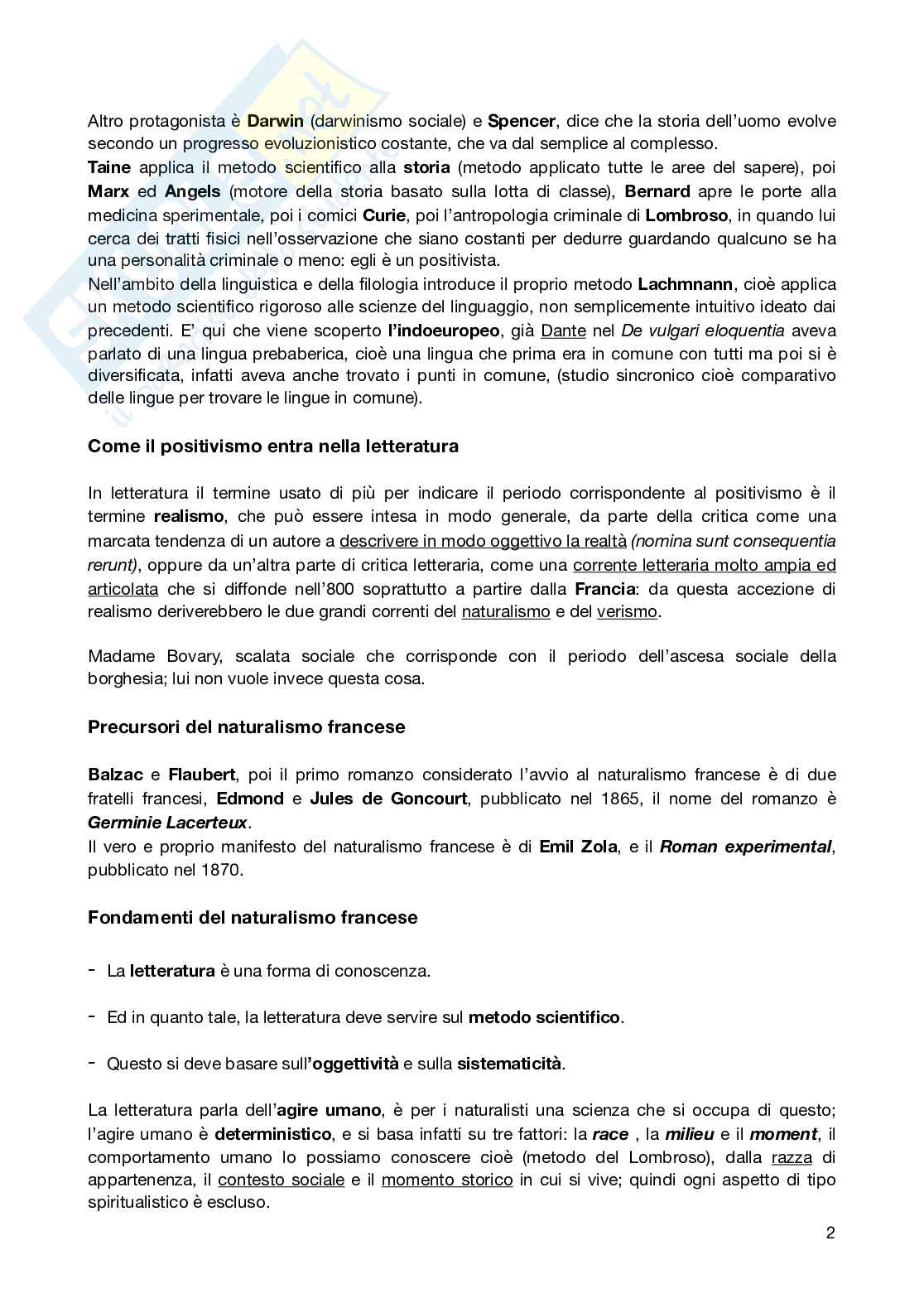 Antipositivismo, naturalismo e Verga Pag. 2