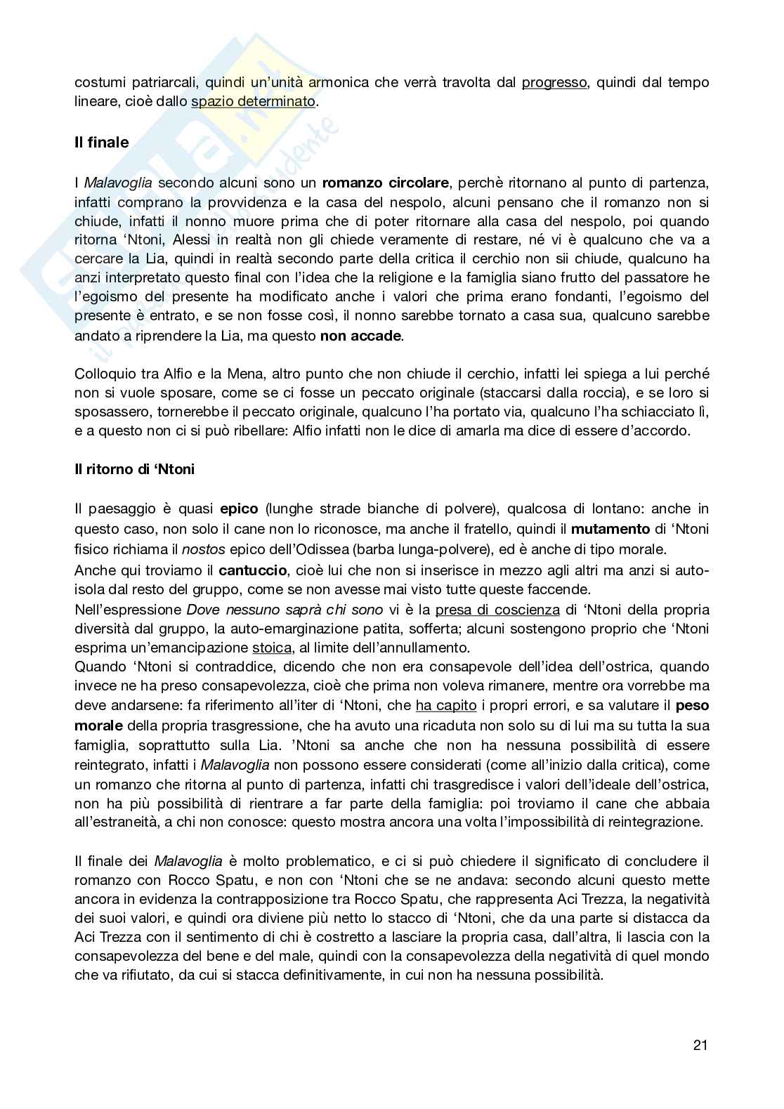 Antipositivismo, naturalismo e Verga Pag. 21