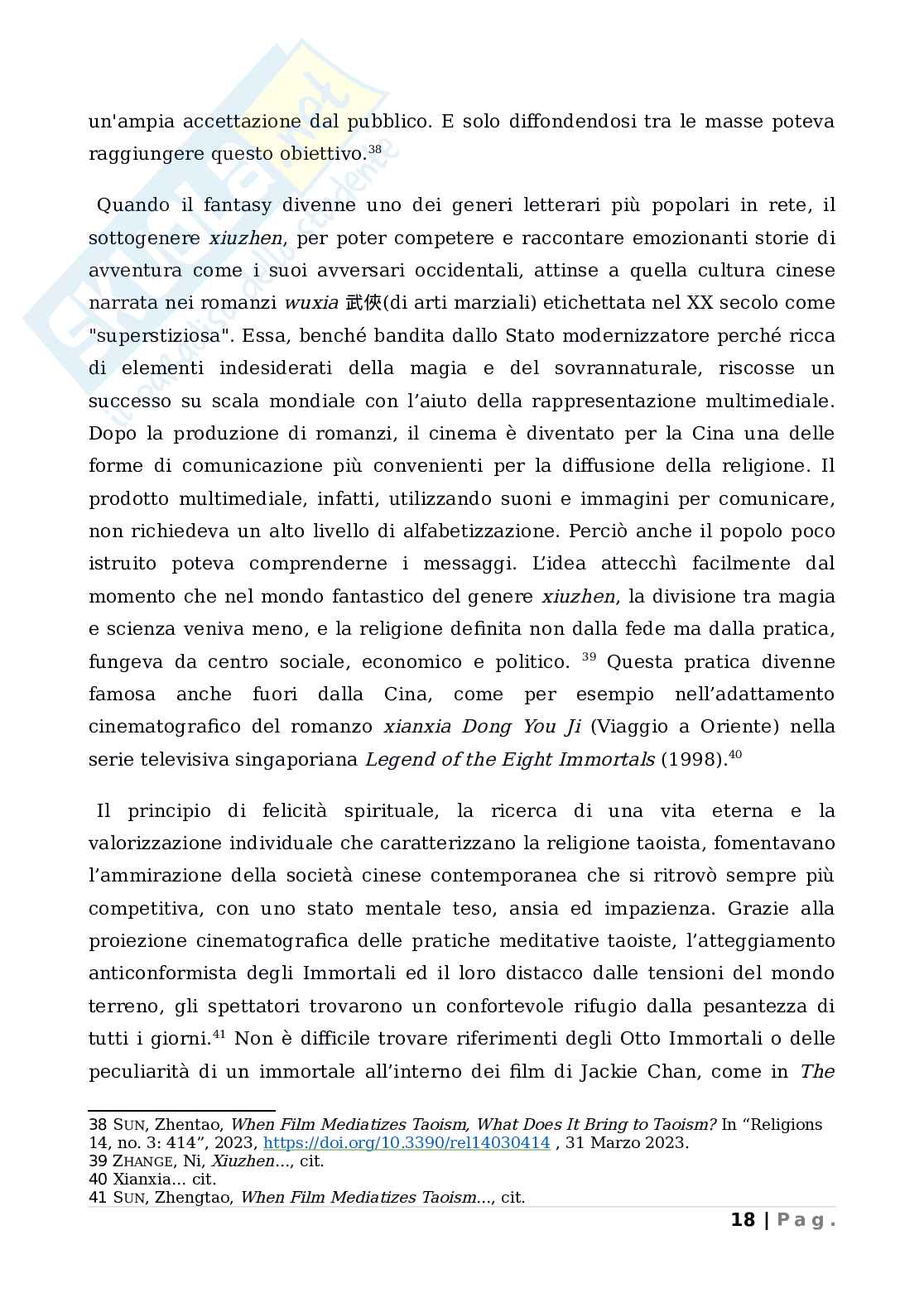  La ricerca taoista dell’immortalità: dalla storia alle pratiche dell’adepto Pag. 21