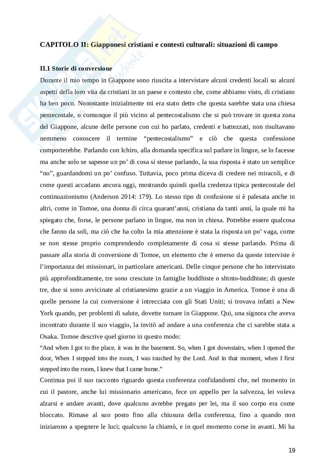 Pentecontalismo in Giappone. Una ricerca tra storia e contemporaneità Pag. 21