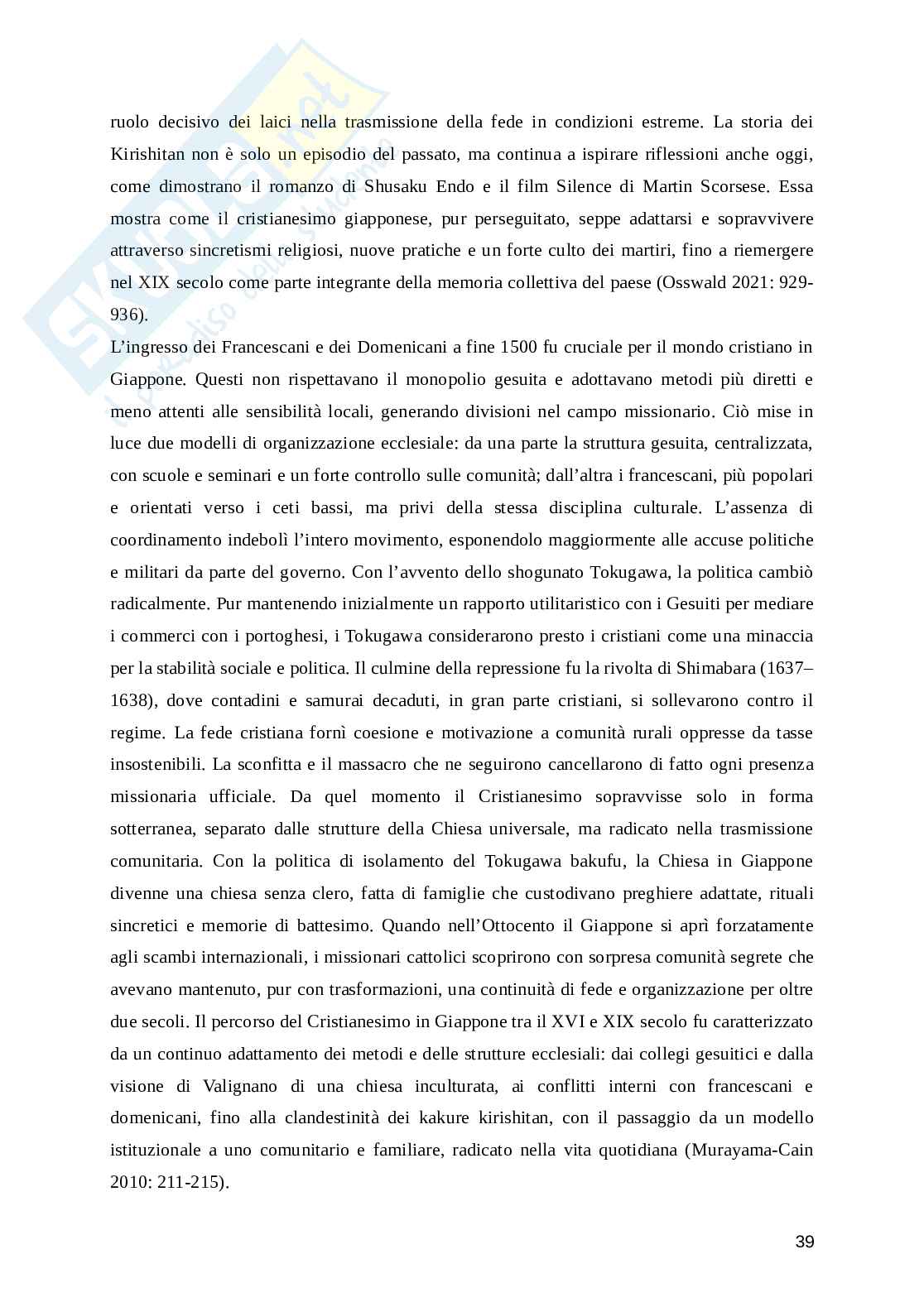 Pentecontalismo in Giappone. Una ricerca tra storia e contemporaneità Pag. 41