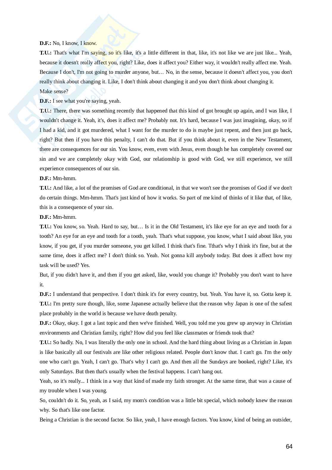 Pentecontalismo in Giappone. Una ricerca tra storia e contemporaneità Pag. 66