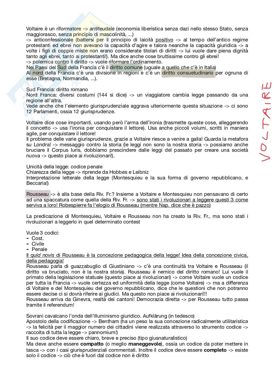 Appunti di Storia del Diritto Moderno e Contemporaneo (S. Solimano) Pag. 2