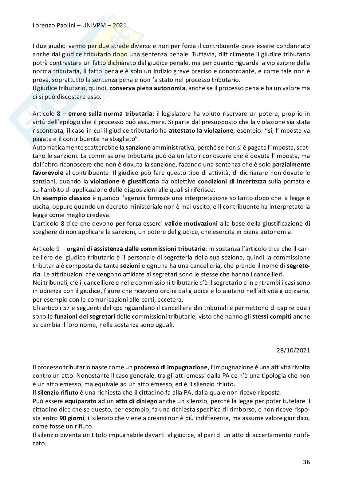 Diritto Tributario corso progredito Pag. 36