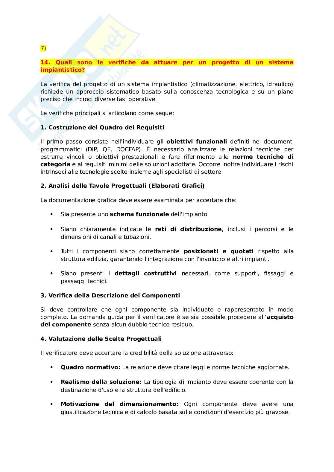 Laboratorio di controllo e validazione del progetto - Teoria, quiz domande tipo argomenti principali Pag. 41
