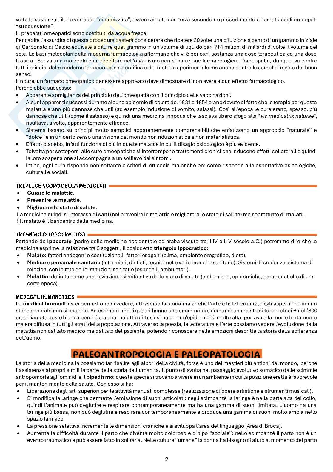 Appunti di Storia della medicina Pag. 2