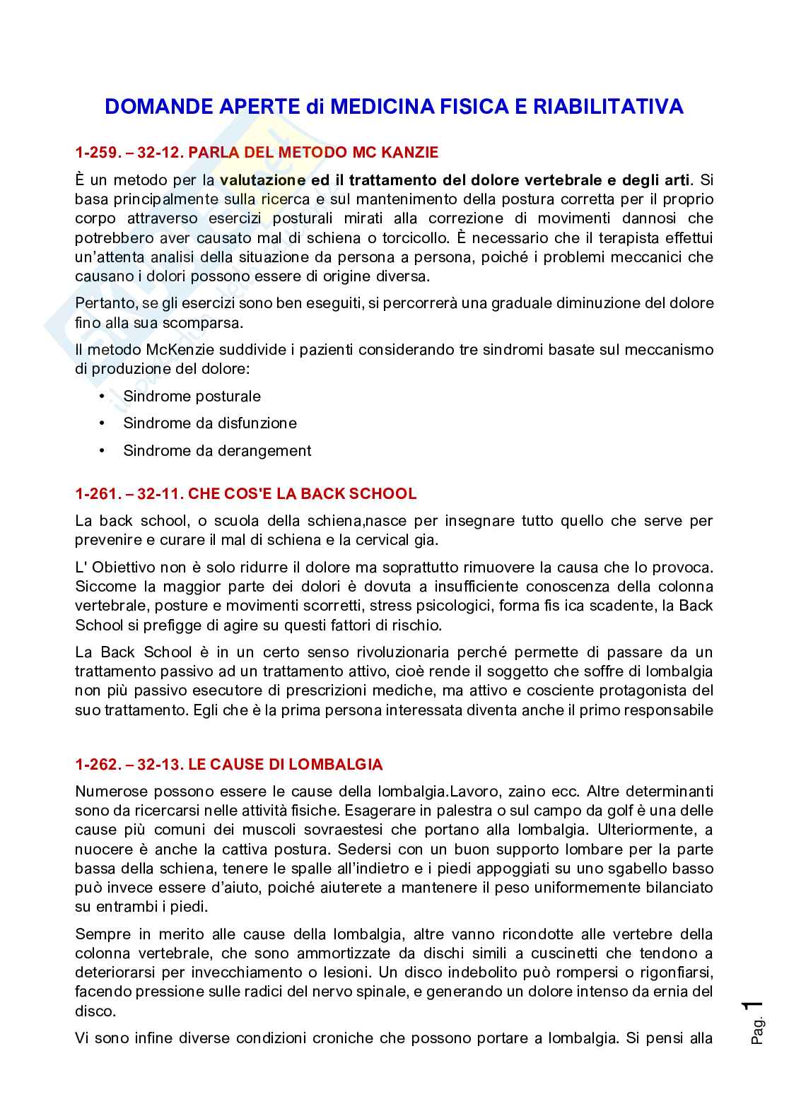 Paniere Medicina fisica e riabilitativa (2026) - Risposte aperte corrette  Pag. 2