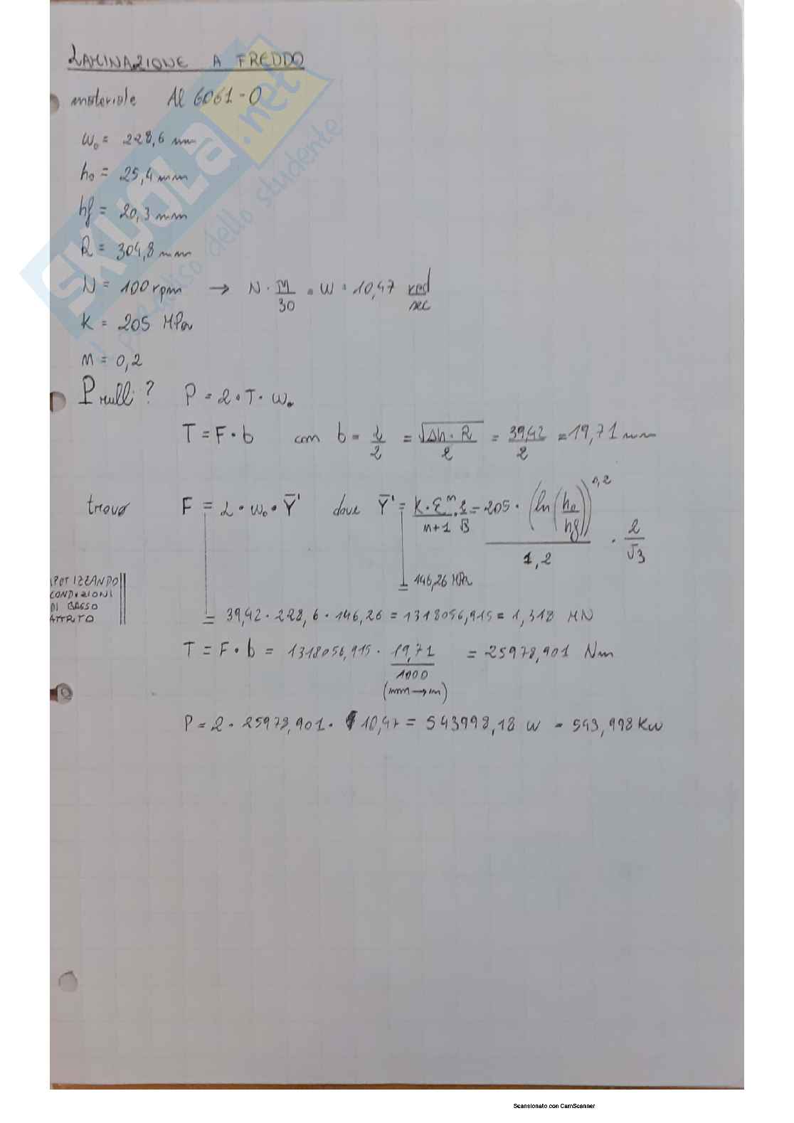 Esami risolti Tecnologia Meccanica Pag. 2