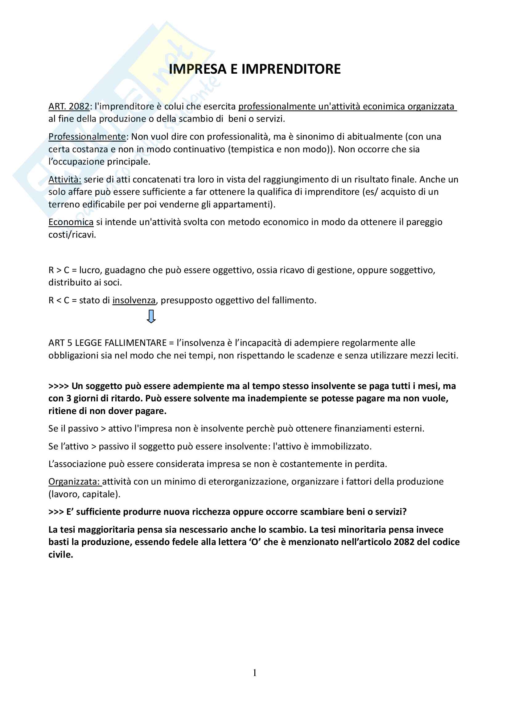 Società di persone Pag. 1