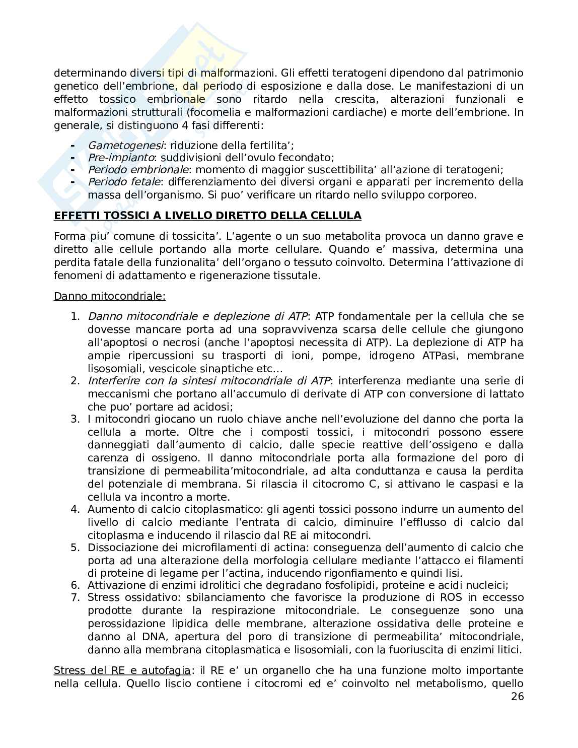 Appunti di Tossicologia  Pag. 26