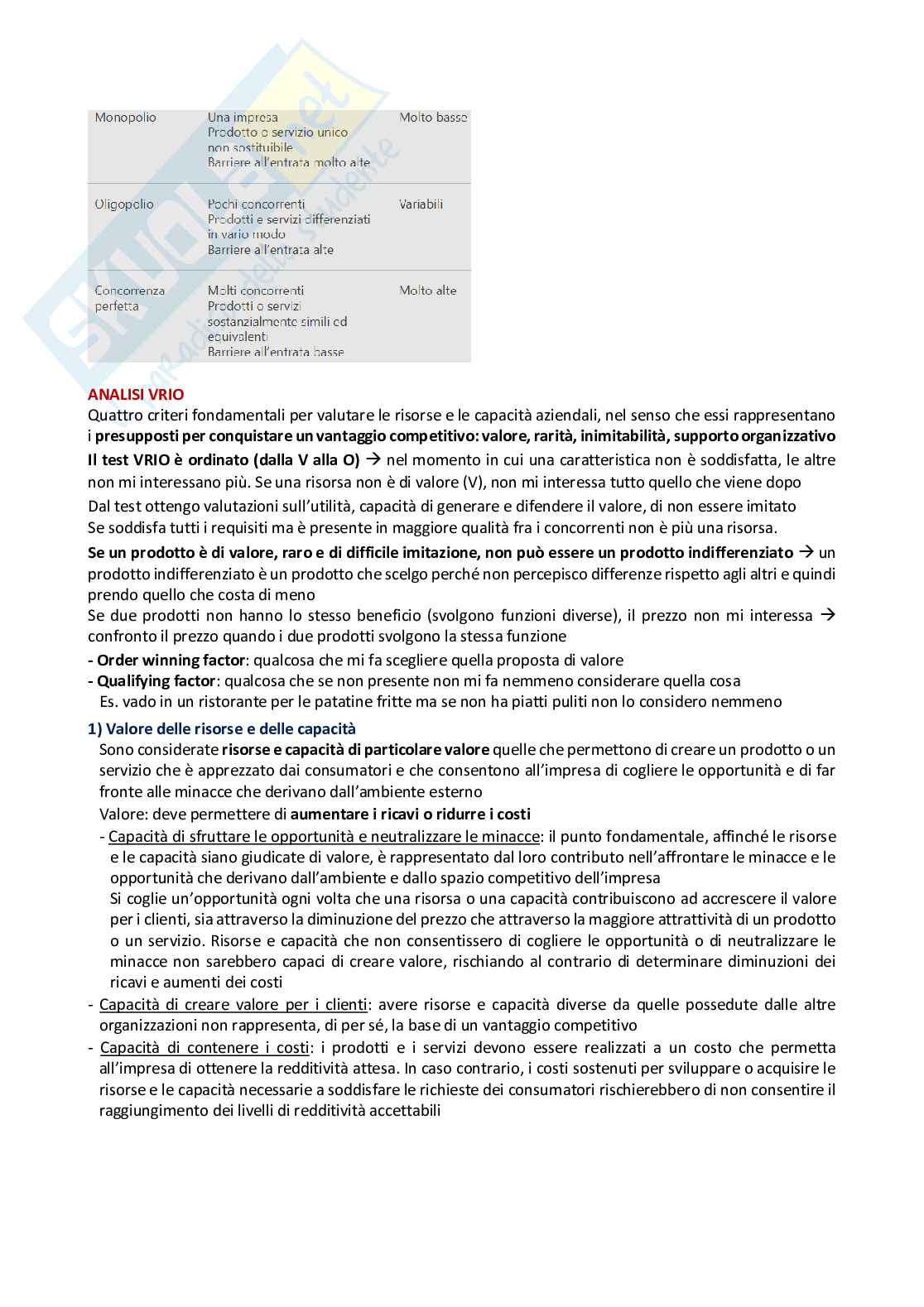 Appunti di Strategie e processi aziendali Pag. 21