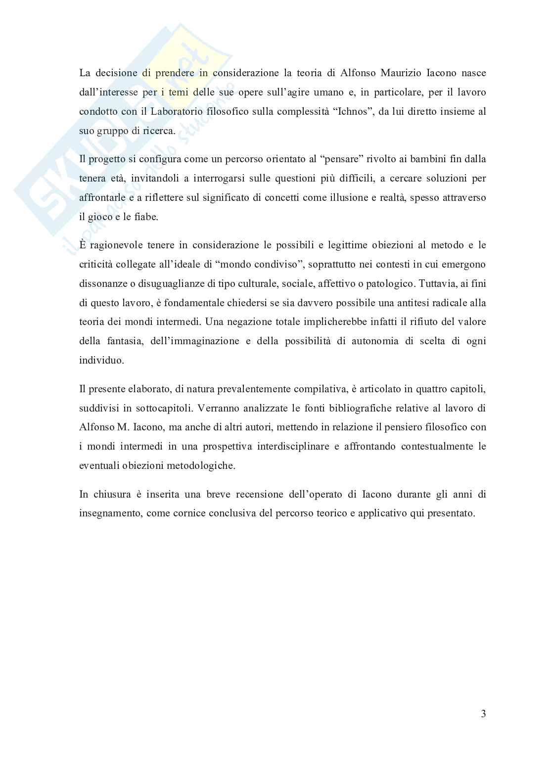 Come la sabbia nella clessidra. I mondi intermedi nella filosofia contemporanea di Alfonso Maurizio Iacono: intreccio tra l' immaginario, il possibile e il reale Pag. 11