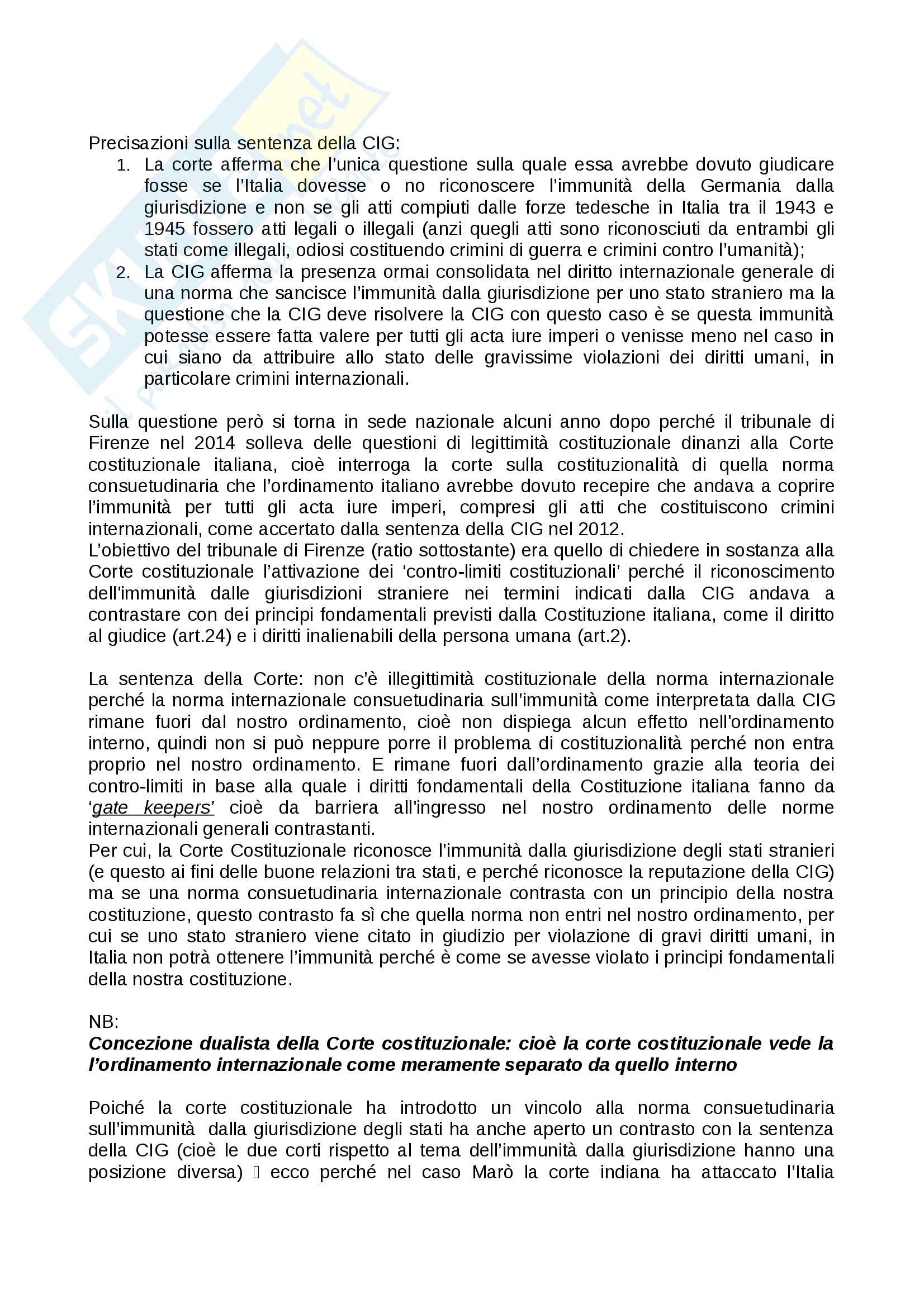 Appunti studente frequentante diritto internazionale Pag. 91