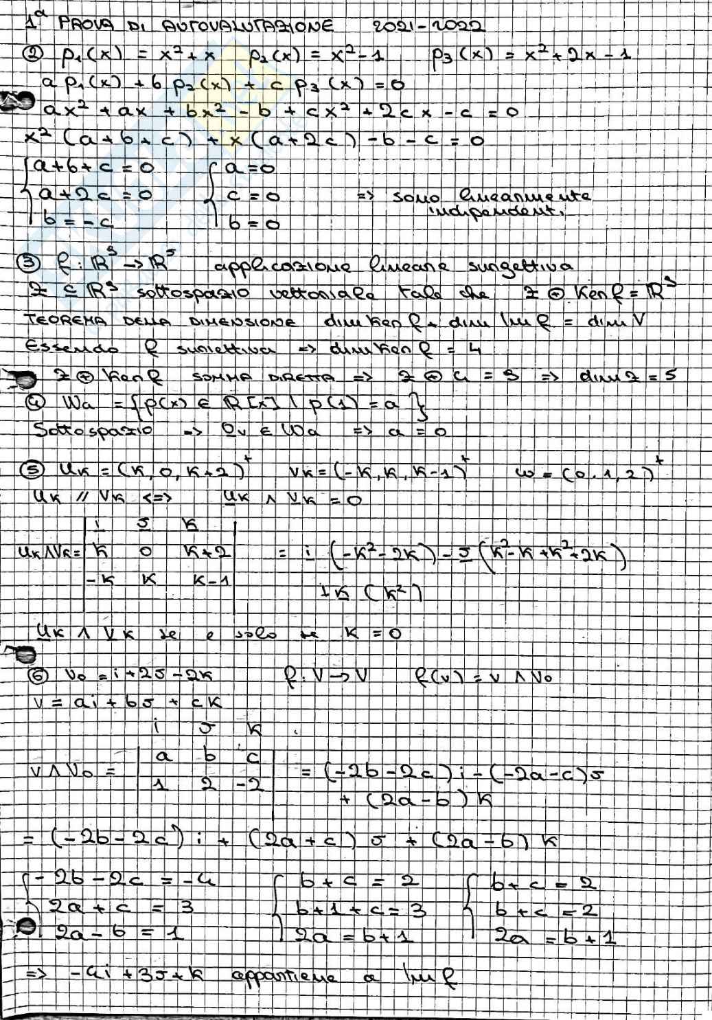 Esercizi Geometria Pag. 1