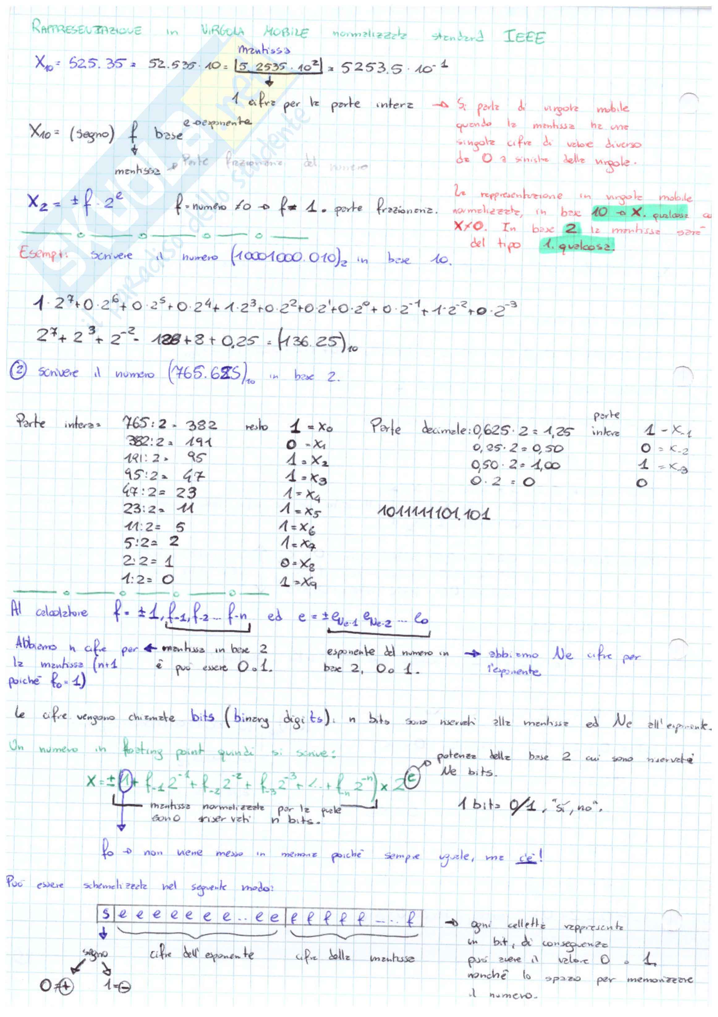 Riassunto corso Calcolo numerico (Prof. Mazzia) Pag. 2