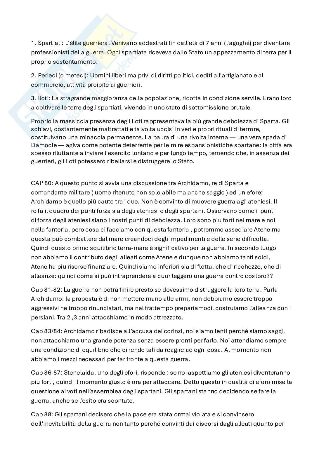 Guerra e politica (La guerra del Peloponneso di Tucidide + Produzione letteraria di Niccolò Machiavelli) Pag. 11