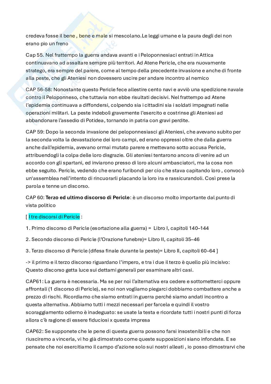 Guerra e politica (La guerra del Peloponneso di Tucidide + Produzione letteraria di Niccolò Machiavelli) Pag. 21