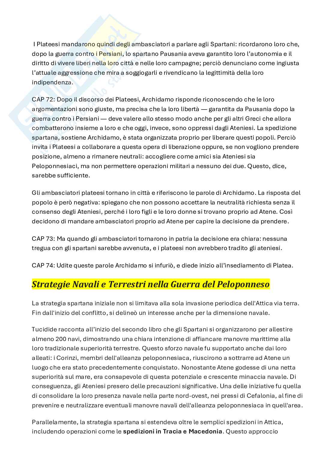 Guerra e politica (La guerra del Peloponneso di Tucidide + Produzione letteraria di Niccolò Machiavelli) Pag. 26