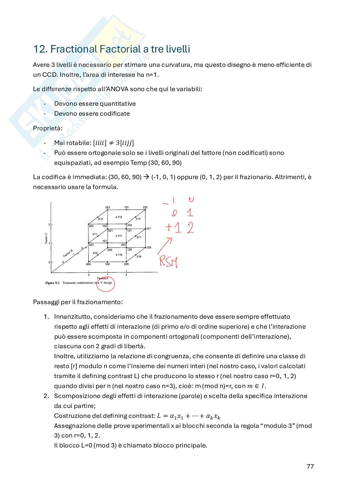 Appunti Statistica per la sperimentazione e le previsioni in ambito tecnologico (parte 3) in italiano  Pag. 16