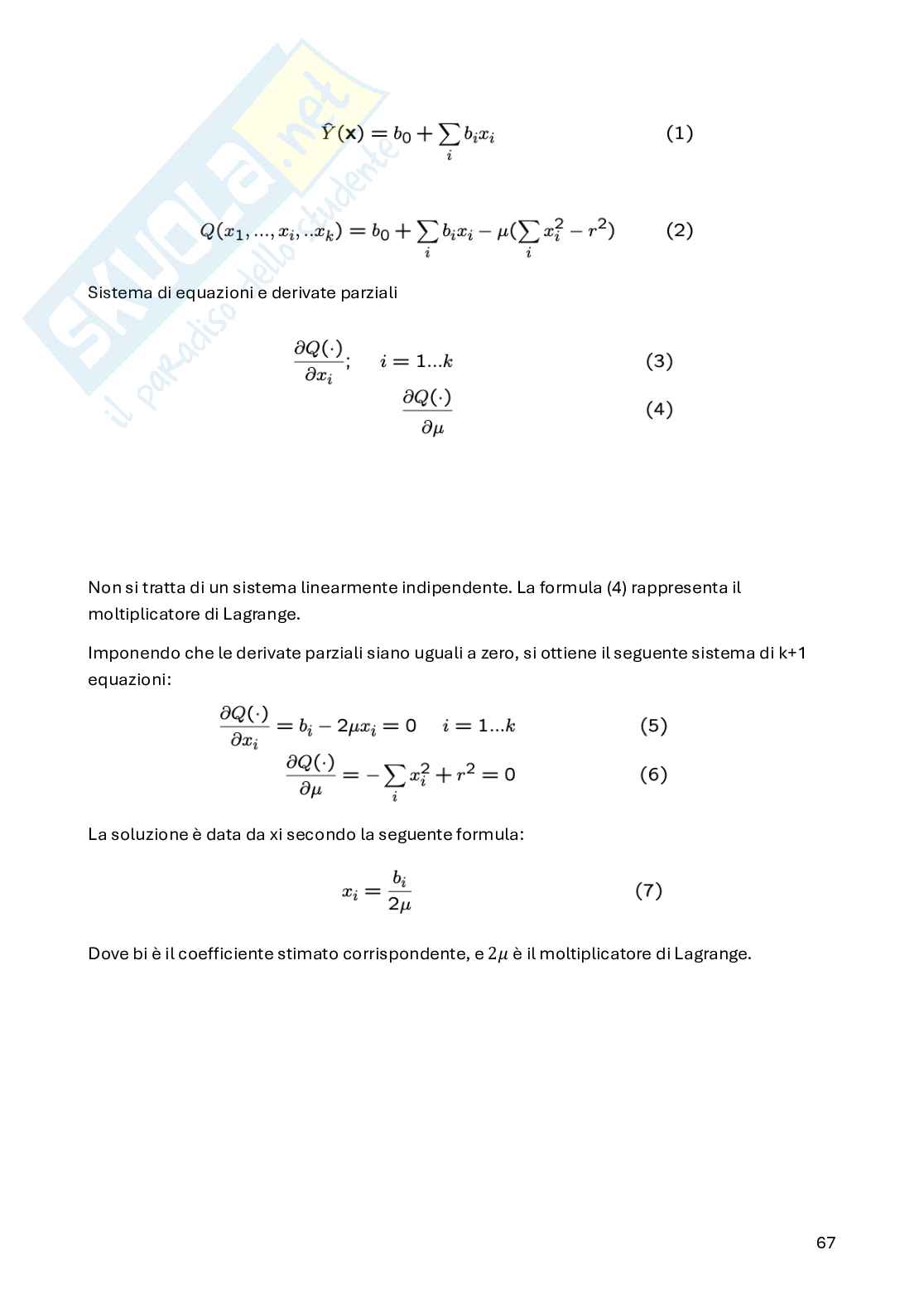 Appunti Statistica per la sperimentazione e le previsioni in ambito tecnologico (parte 3) in italiano  Pag. 6