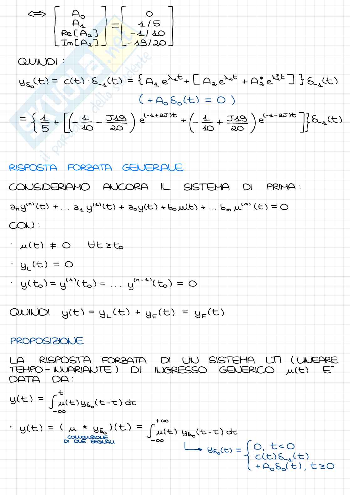 Appunti lezioni 2 Fondamenti di automatica Pag. 1