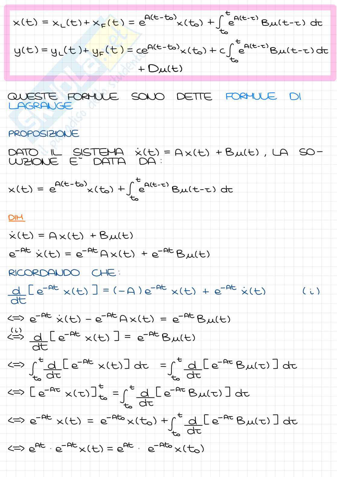 Appunti lezioni 2 Fondamenti di automatica Pag. 31