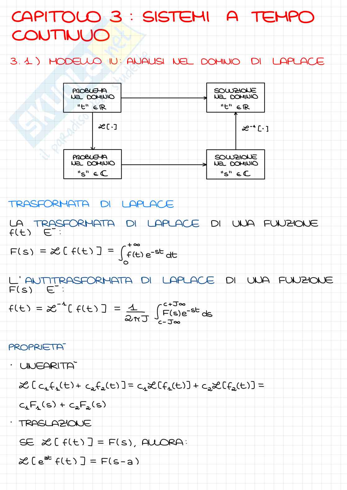 Appunti lezioni 2 Fondamenti di automatica Pag. 6