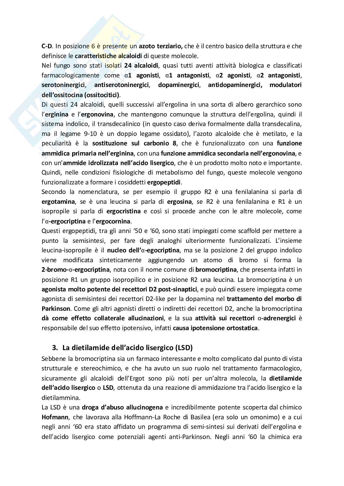 Appunti di chimica Farmaceutica II, prof. Costantino Pag. 6