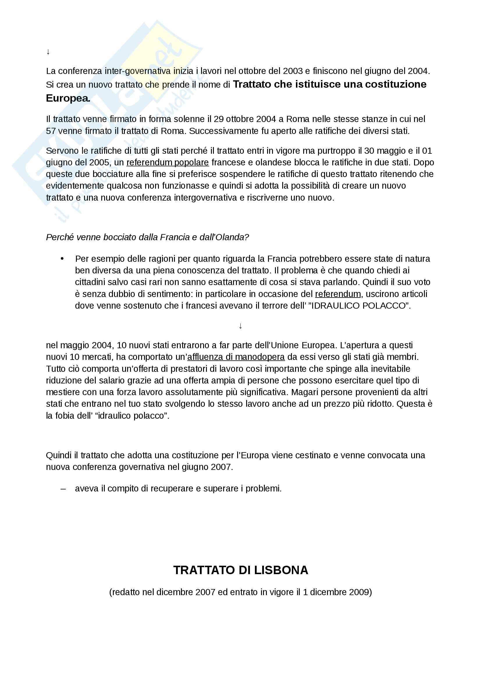 Lezioni, Diritto dell'Unione Europea Pag. 16