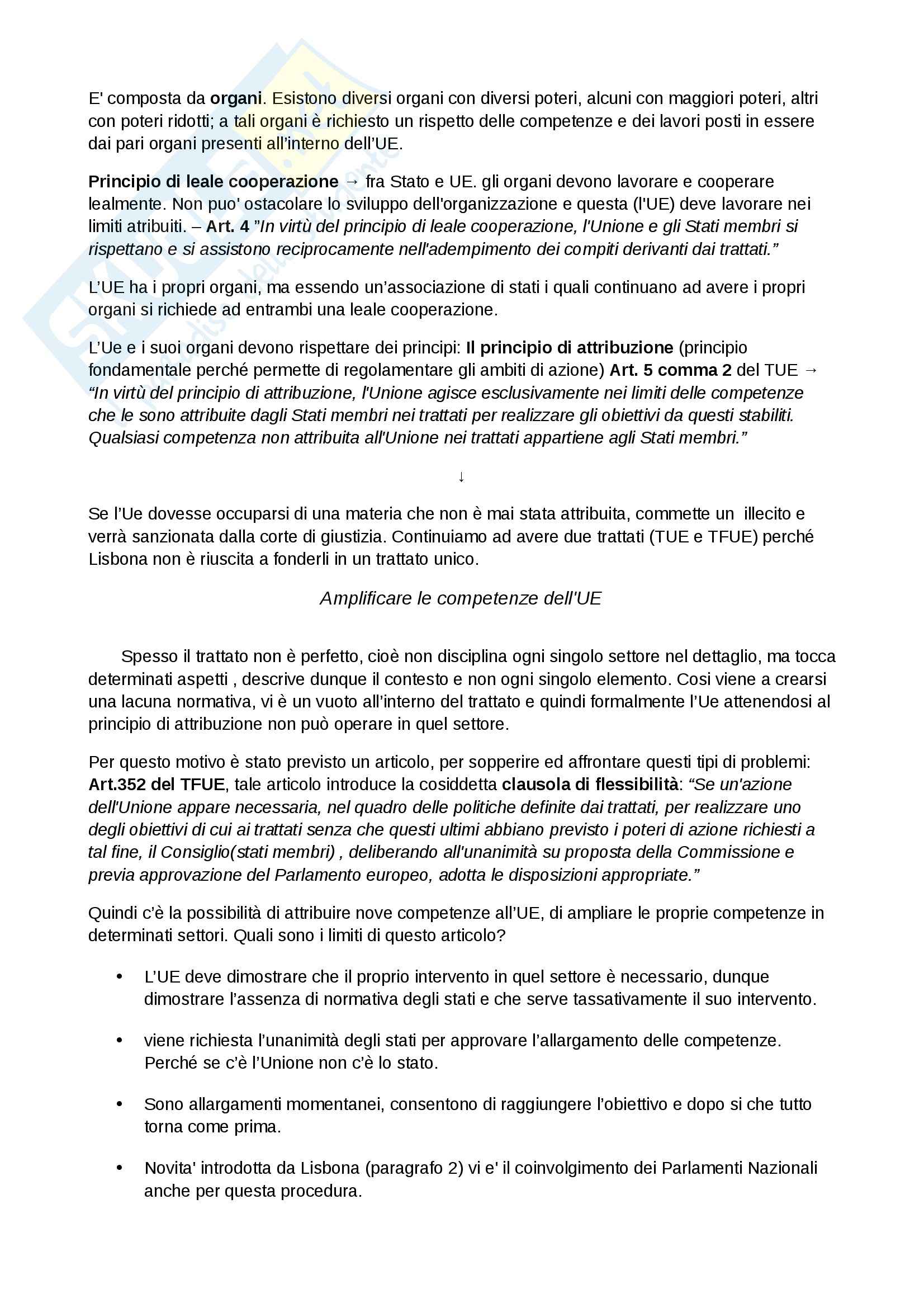 Lezioni, Diritto dell'Unione Europea Pag. 21