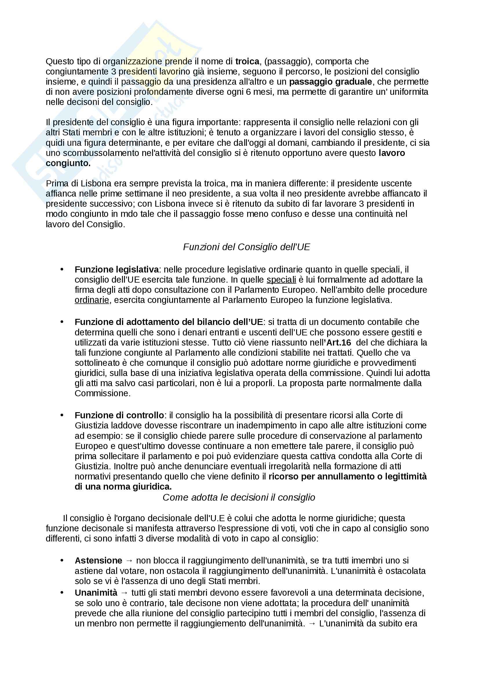 Lezioni, Diritto dell'Unione Europea Pag. 41