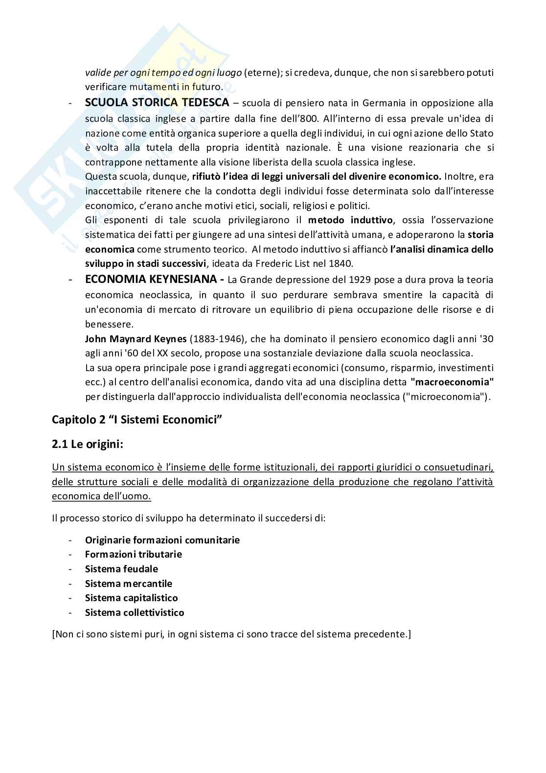 Riassunto esame Storia dell'economia, Prof. Tortorella Guido Esposito, libro consigliato La globalizzazione diacronica, Di Taranto Pag. 2