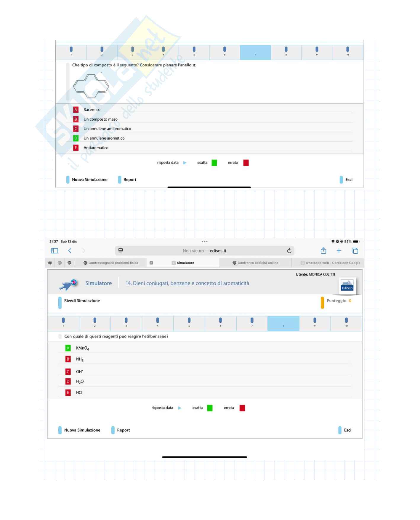 Riassunto esame Chimica organica, Prof. Rastrelli Federico, libro consigliato Chimica organica, Brown Pag. 11