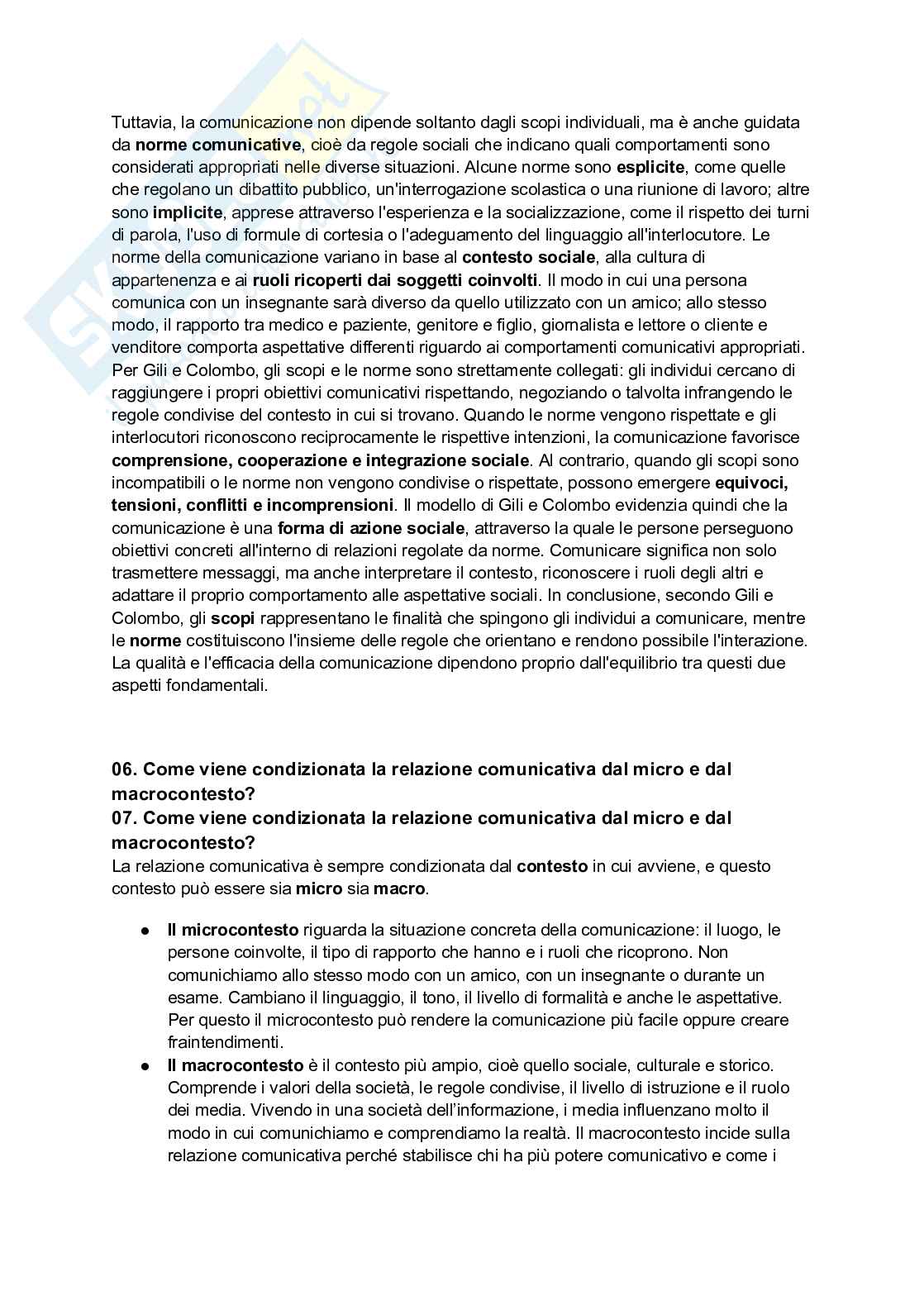 Sociologia della comunicazione e dell’informazione  Pag. 6