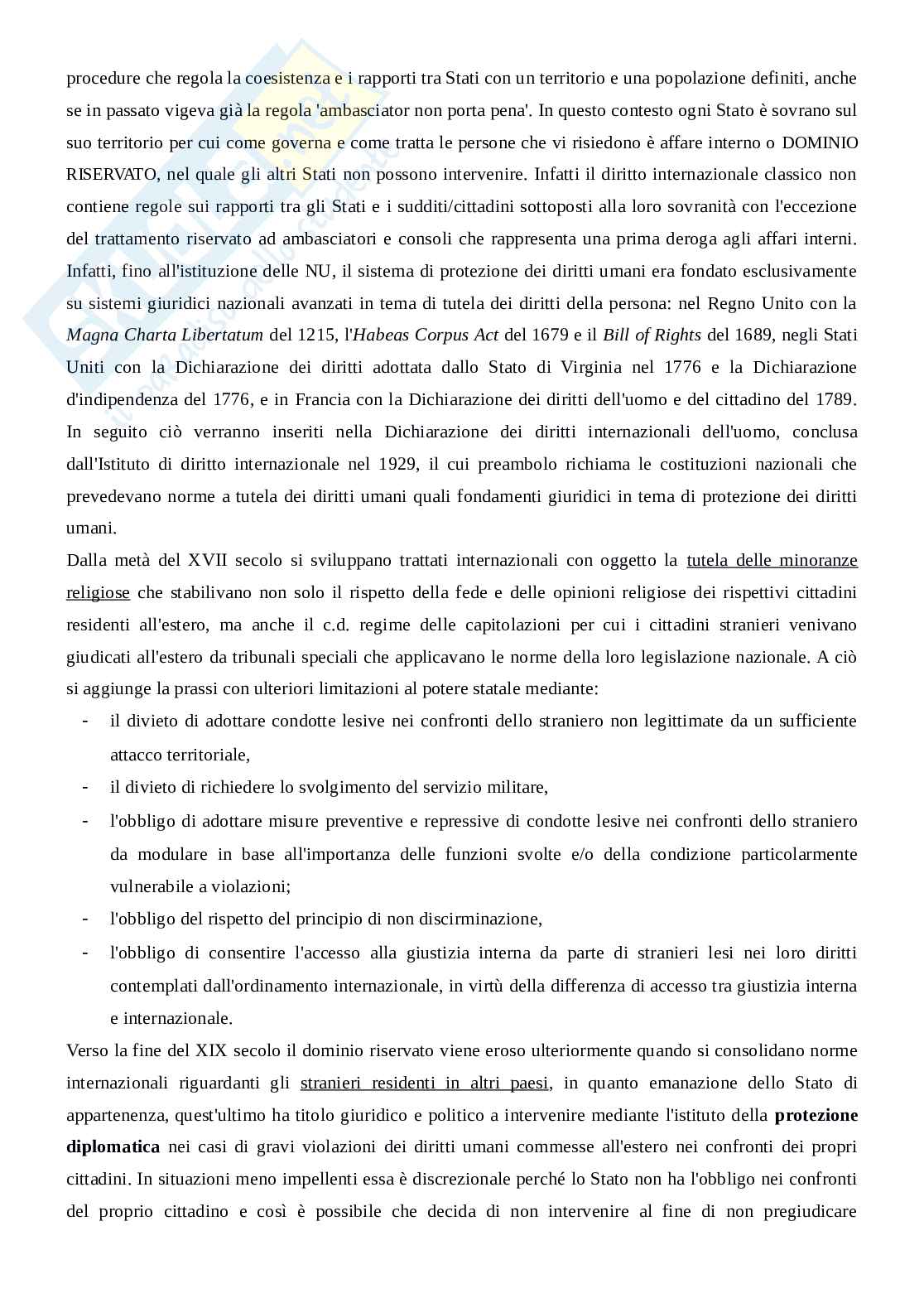 Tutela internazionale dei diritti umani Pag. 2
