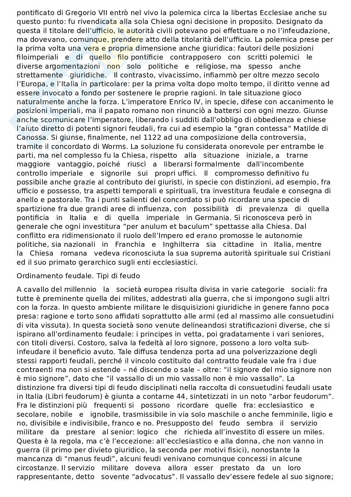 Riassunto esame Storia del diritto medievale e moderno, Prof. Rossetti Alunno, libro consigliato Elementi di storia del diritto medievale e moderno, Pene vidari Pag. 21