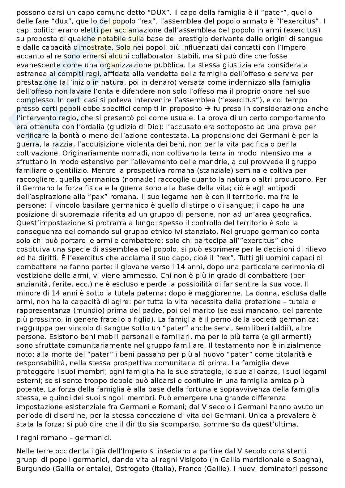 Riassunto esame Storia del diritto medievale e moderno, Prof. Rossetti Alunno, libro consigliato Elementi di storia del diritto medievale e moderno, Pene vidari Pag. 6