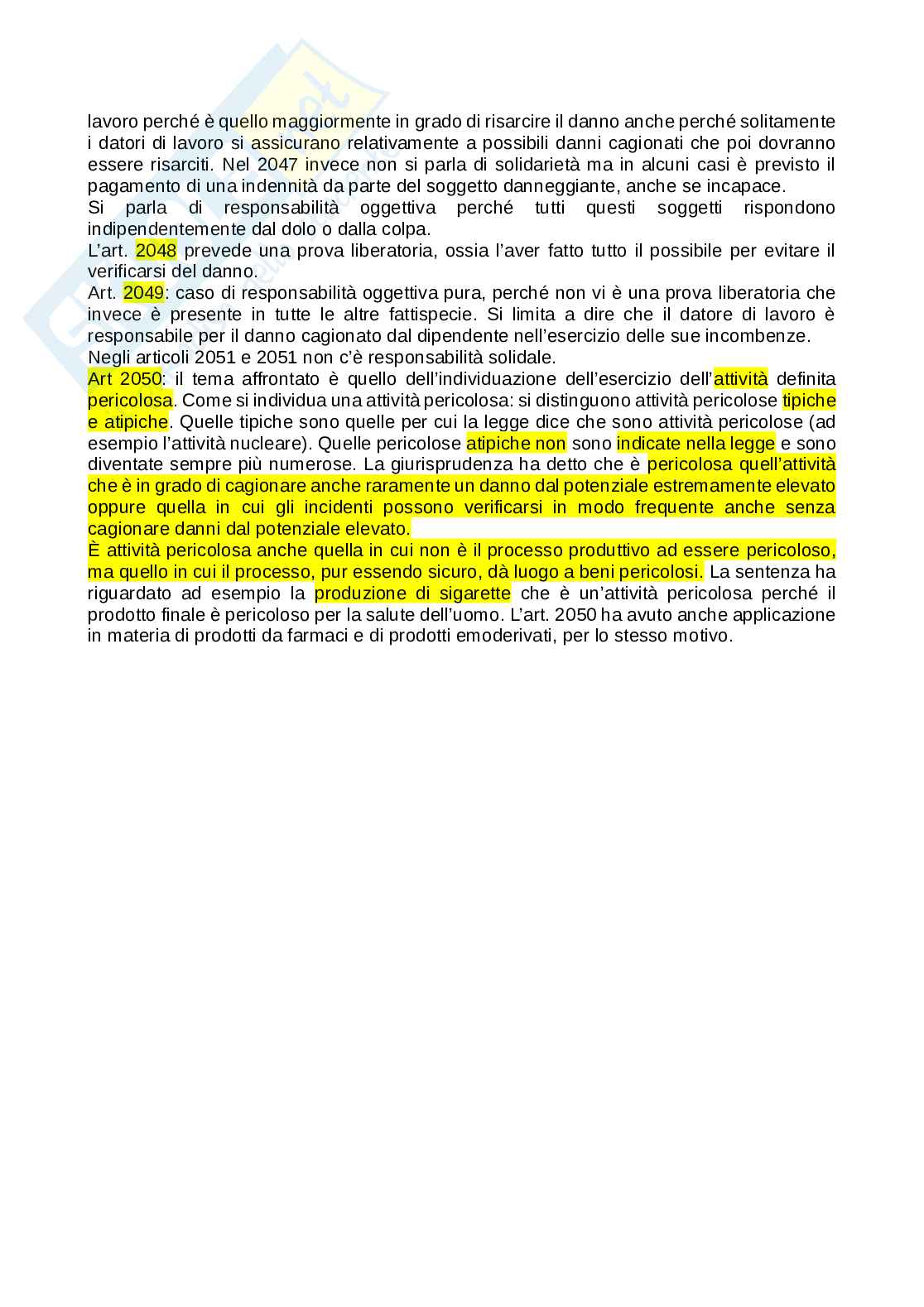 Appunti diritto civile illecito Pag. 41