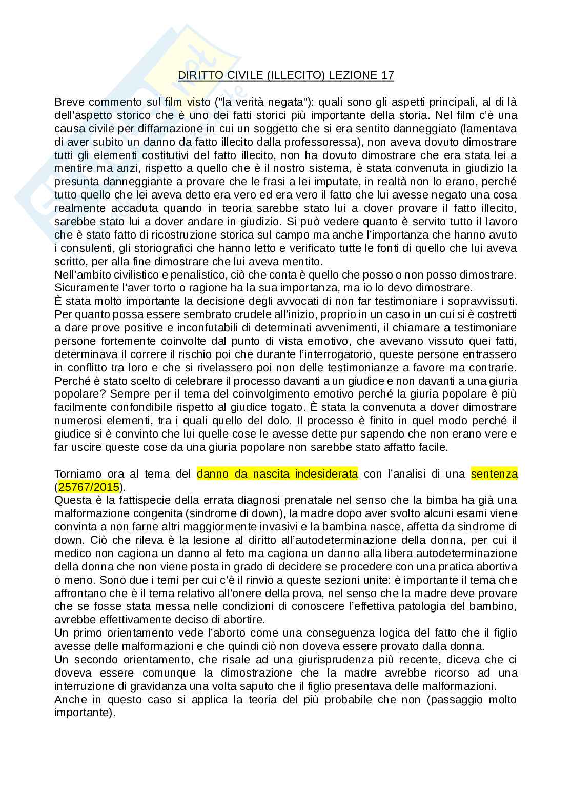 Appunti diritto civile illecito Pag. 76