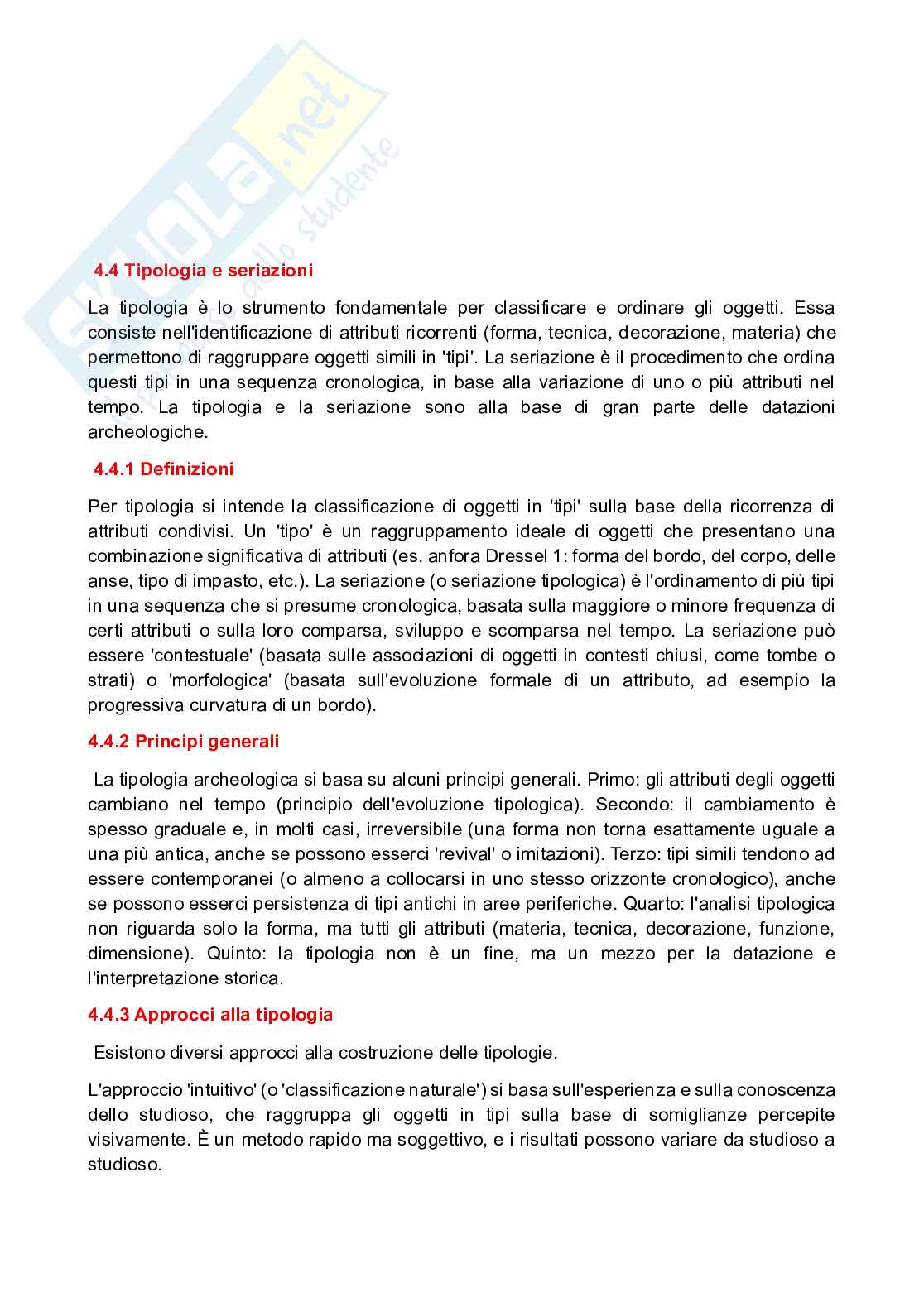 Esame Metodologie della ricerca archeologica Pag. 6