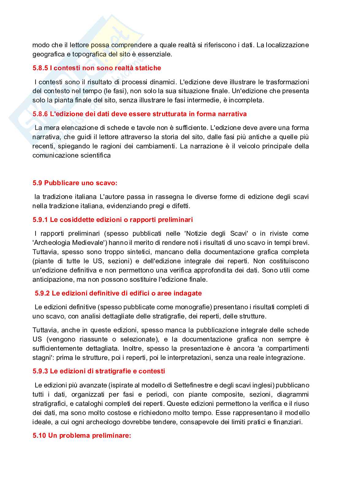 Esame Metodologie della ricerca archeologica Pag. 91