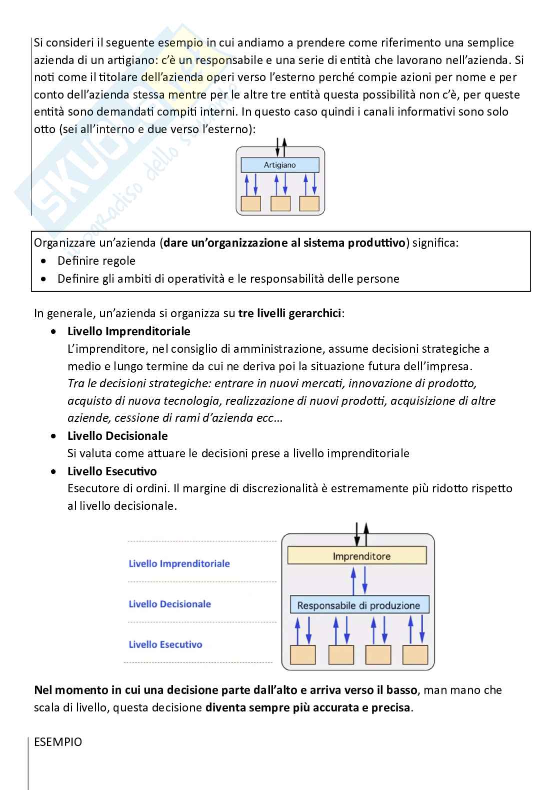 Sistemi organizzativi, parte 1 - Progettazione organizzativa Pag. 11