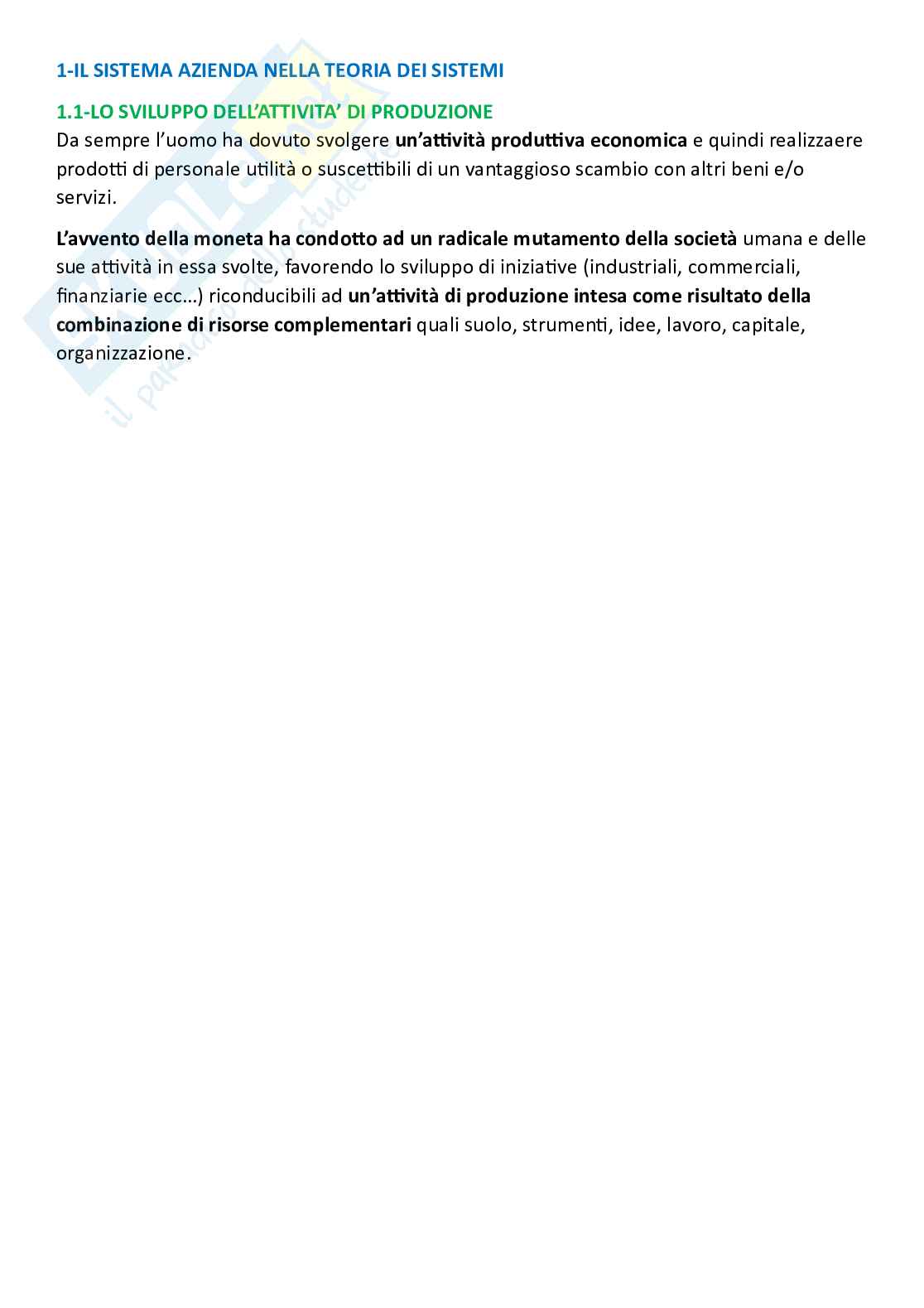 Sistemi organizzativi, parte 1 - Progettazione organizzativa Pag. 2