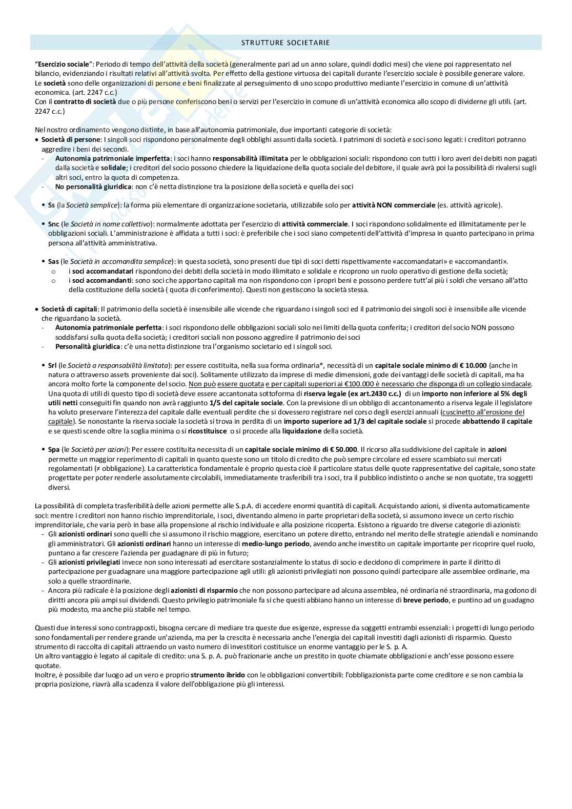 Domande orale Gestione aziendale 1 Pag. 2