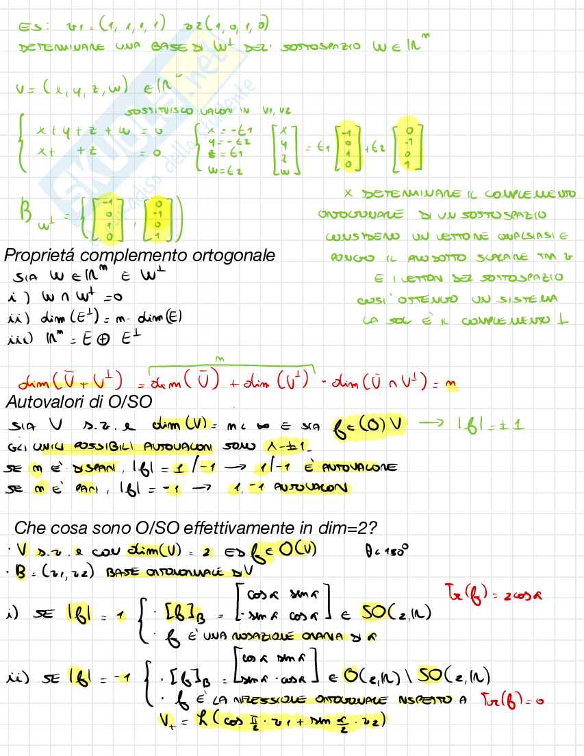 Esercizio di Analisi e geometria su autospazio Pag. 6