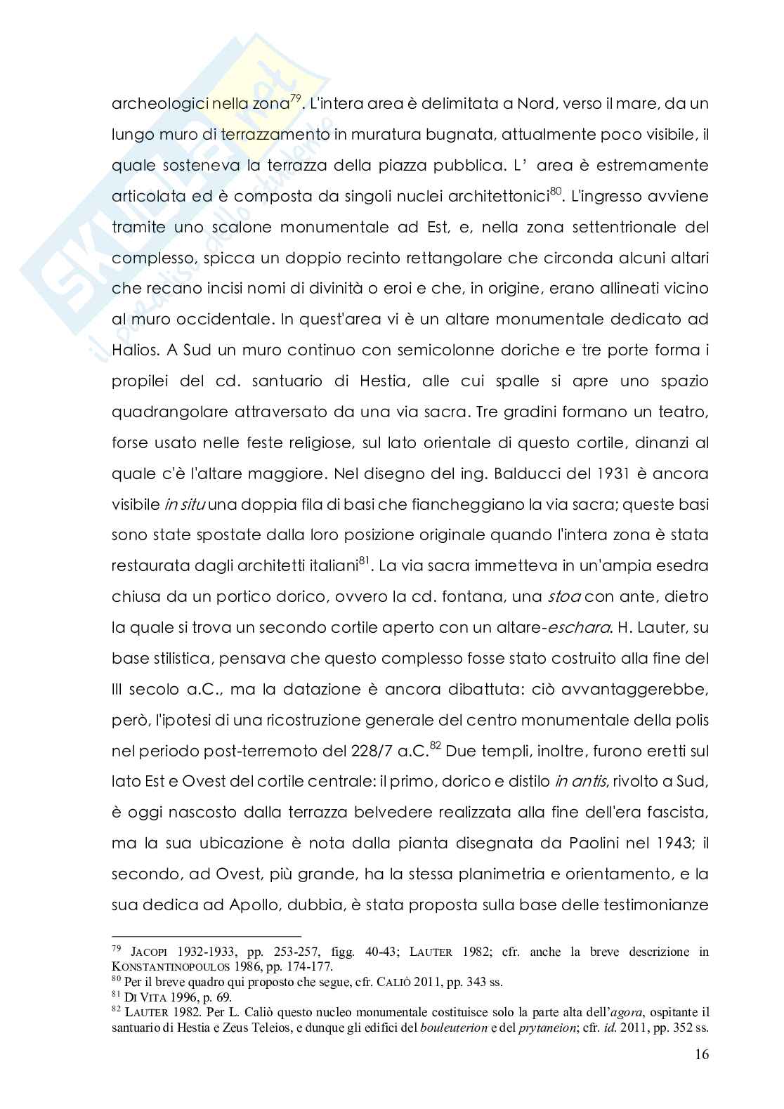 Contesti archeologici principali di Rodi Pag. 16